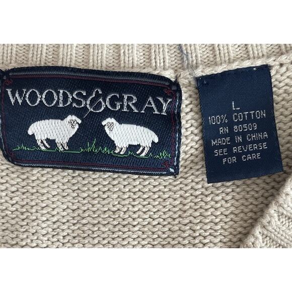 Vest Sweater Vest Mens L Golf 90s Preppy Academia Cricket Nautical Old Money VTG - Picture 3 of 7